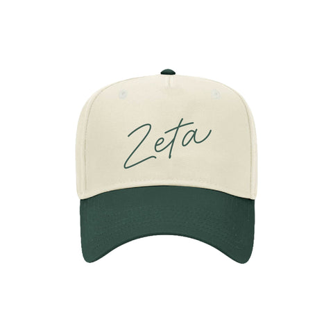 "Hand Written" Embroidered Sorority Hat