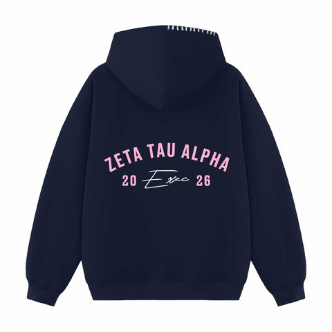 Rose Arc Exec Hood Stitch Sorority Hoodie