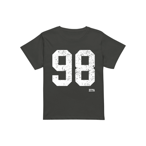 Team Player Baby Tee-Zeta Tau Alpha-S-black, gray