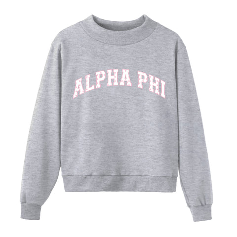 Cambria Heather Gray Mock Neck JMU Pre-order '26