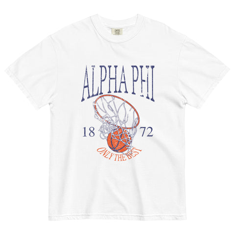 Court Crush Unisex Garment-Alpha Phi-S-white
