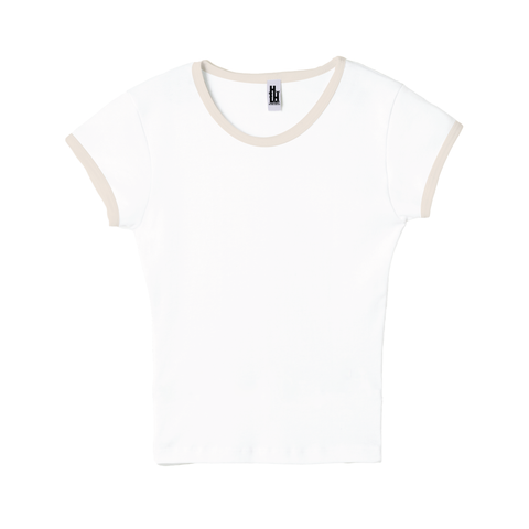 Cropped Venice Tee Two Tone