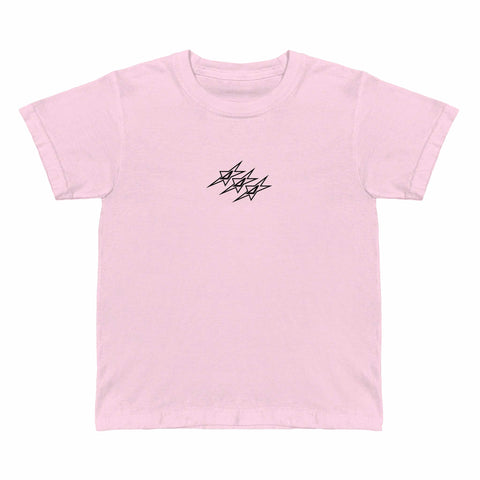 Pink Haze Embroidered Sorority Baby Tee