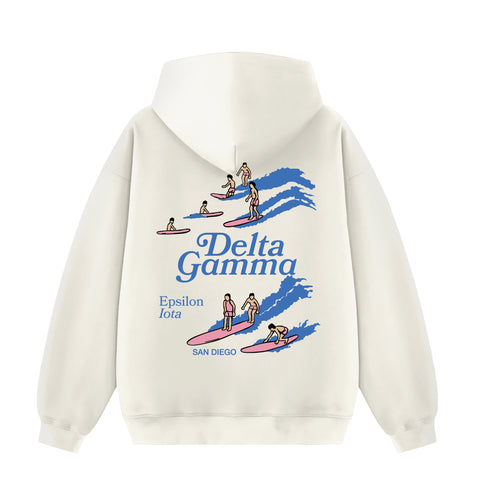 UCSD Delta Gamma Cream Hoodie Pre-Order