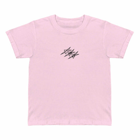 Pink Haze Embroidered Sorority Baby Tee