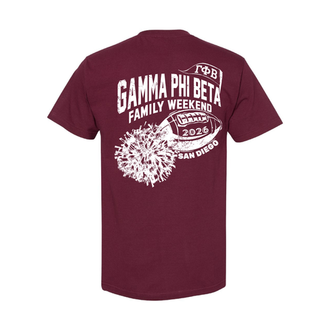 PO 19483 Gamma Phi Beta Burgundy Shirt