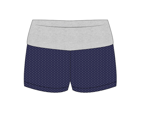 PO 17307  Alpha Chi Omega Foldover Shorts