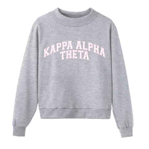 Cambria Heather Gray Mock Neck JMU Pre-order '26