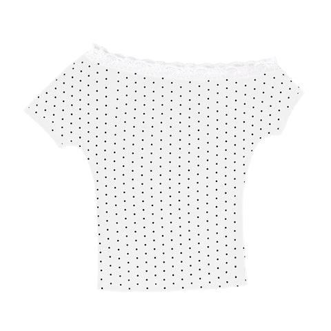Polka Dot Lace Marina Top