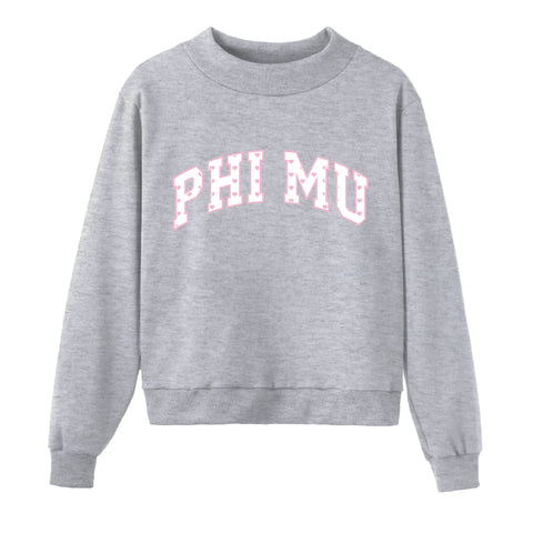 Cambria Heather Gray Mock Neck JMU Pre-order '26