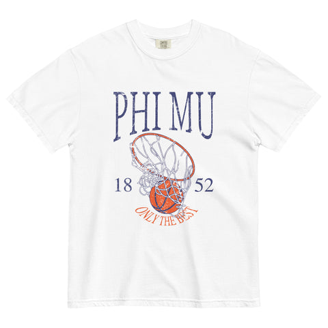Court Crush Unisex Garment-Phi Mu-S-white