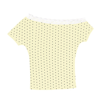 Polka Dot Lace Marina Top