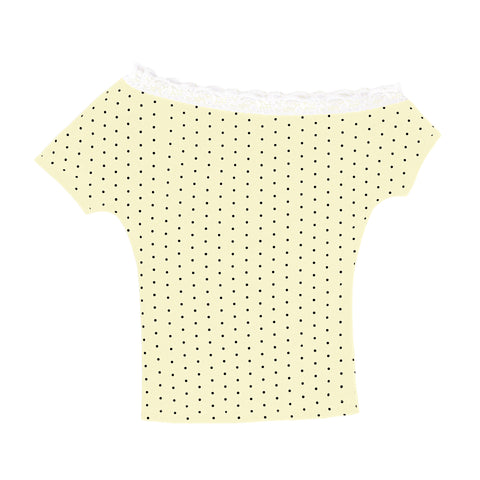 Polka Dot Lace Marina Top