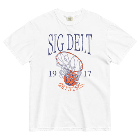 Court Crush Unisex Garment-Sigma Delta Tau-S-white