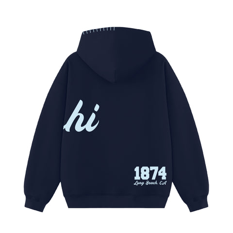 PO 12351| California State University Long Beach Gamma Phi Beta NO DRAWSTRING HOODIE