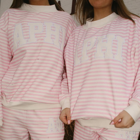 Striped Mock Neck