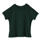 Newport Tee, cropped fitted raglan baby tee in Camp Cutie color