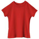 Newport Tee, full-length fitted raglan baby tee in Cherry Whisper color