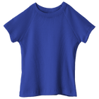 Newport Tee, full-length fitted raglan baby tee in Lazuli Lover color