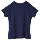 Newport Tee, full-length fitted raglan baby tee in Midnight Chic color
