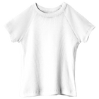 Newport Tee, full-length fitted raglan baby tee in Opal White color