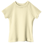 Newport Tee, full-length fitted raglan baby tee in Sandy Chic color