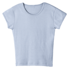 Venice Tee, full-length fitted cap sleeve baby tee in Healing Angelite color