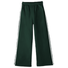 Thalia Sweats, custom fleece flare sweatpants with white side stripes, in Camp Cutie color