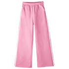 Thalia Sweats, custom fleece flare sweatpants with white side stripes, in Dream House color