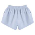 Miami Shorts, custom mid-rise fleece sweat shorts in Healing Angelite color
