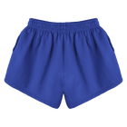 Miami Shorts, custom mid-rise fleece sweat shorts in Lazuli Lover color