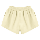Miami Shorts, custom mid-rise fleece sweat shorts in Sandy Chic color