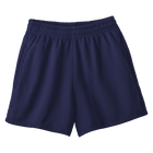 San Clemente Shorts, custom high-rise fleece sweat shorts in Midnight Chic color