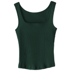 Amelia Tank, custom full-length fitted tank top with square neck in Camp Cutie color