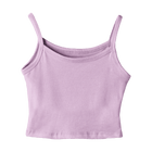 Hermosa Tank, custom cropped spaghetti strap tank top in Aphrodite Approved color