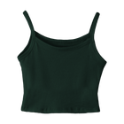 Hermosa Tank, custom cropped spaghetti strap tank top in Camp Cutie color