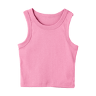 Malibu Tank, custom cropped fitted tank top with wide straps in Dream House color