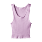 Sunset Tank, custom cropped scoop neck tank top in aphrodite approved color