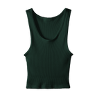 Sunset Tank, custom cropped scoop neck tank top in camp cutie color