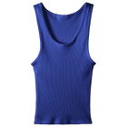 Sunset Tank, custom full-length scoop neck tank top in lazuli lover color
