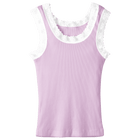 Victoria Tank, custom full-length lace tank top in aphrodite approved color