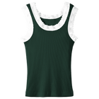 Victoria Tank, custom full-length lace tank top in camp cutie color