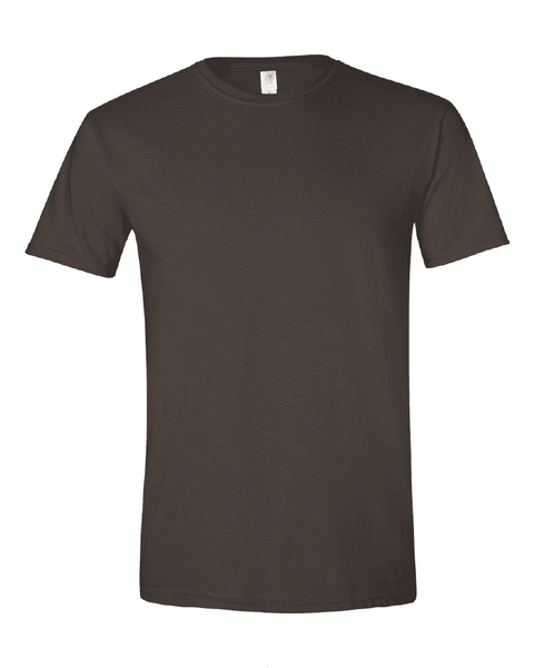 Gildan 64000 Unisex Tee in Dark Chocolate