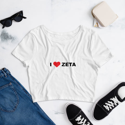 Zeta Tau Alpha Women’s Crop Tee