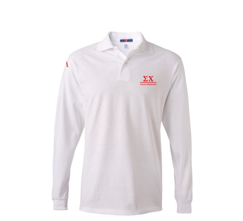 Sigma Chi Indiana Long Sleeve Polo