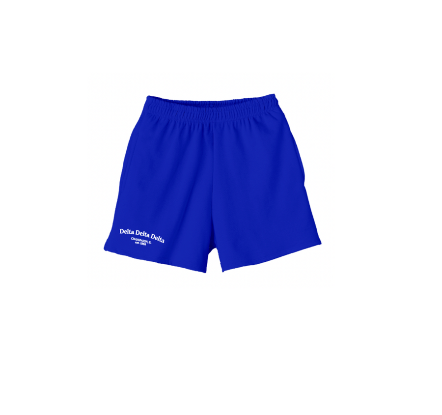 Tri Delta Illinois Royal Blue Shorts - Spring '23